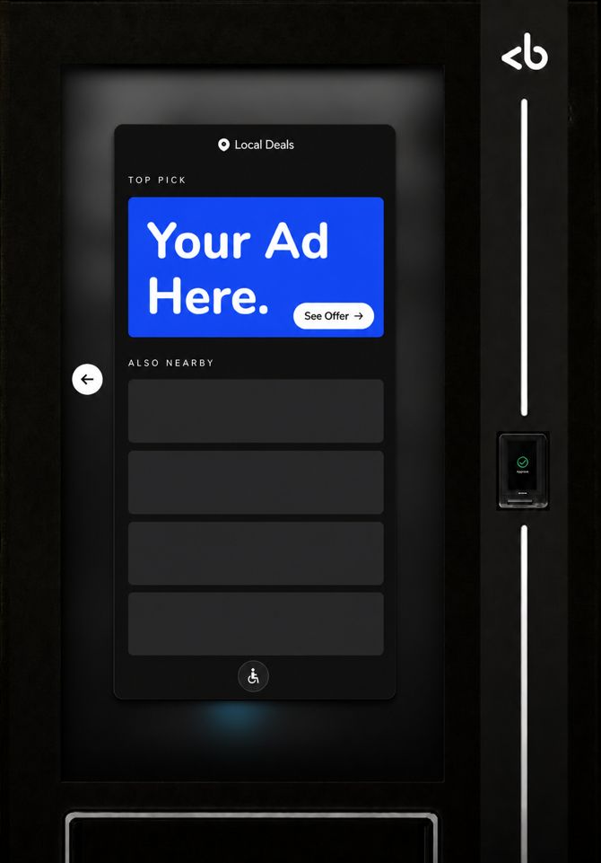 Local Deals live on a Selecta connected machine