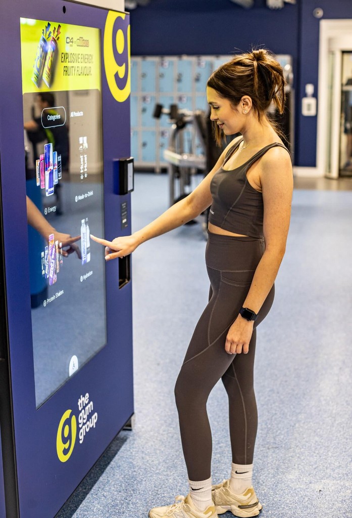 Rewards live on a Selecta Gym Group machine