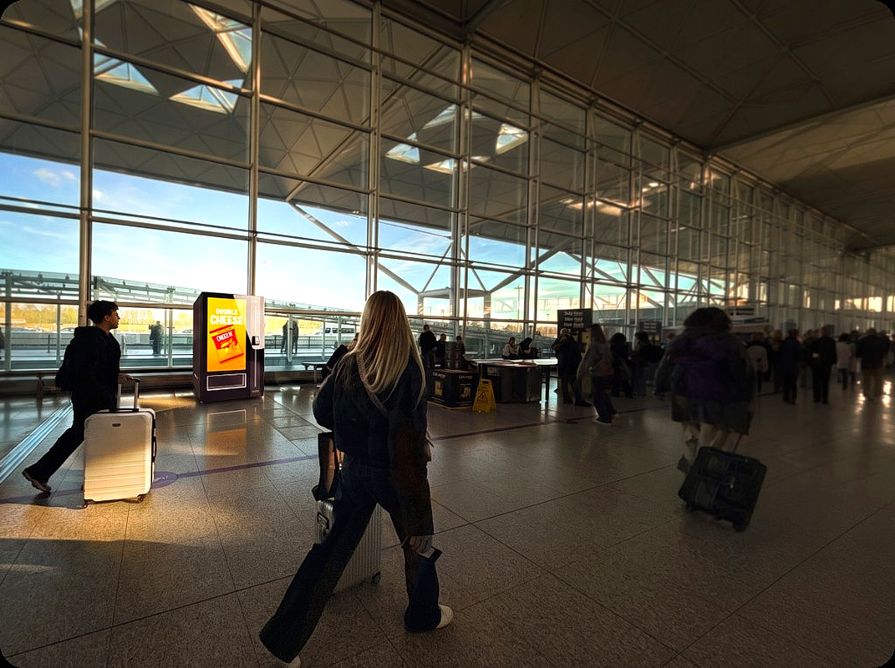 Connected machine airside at Manchester Airport