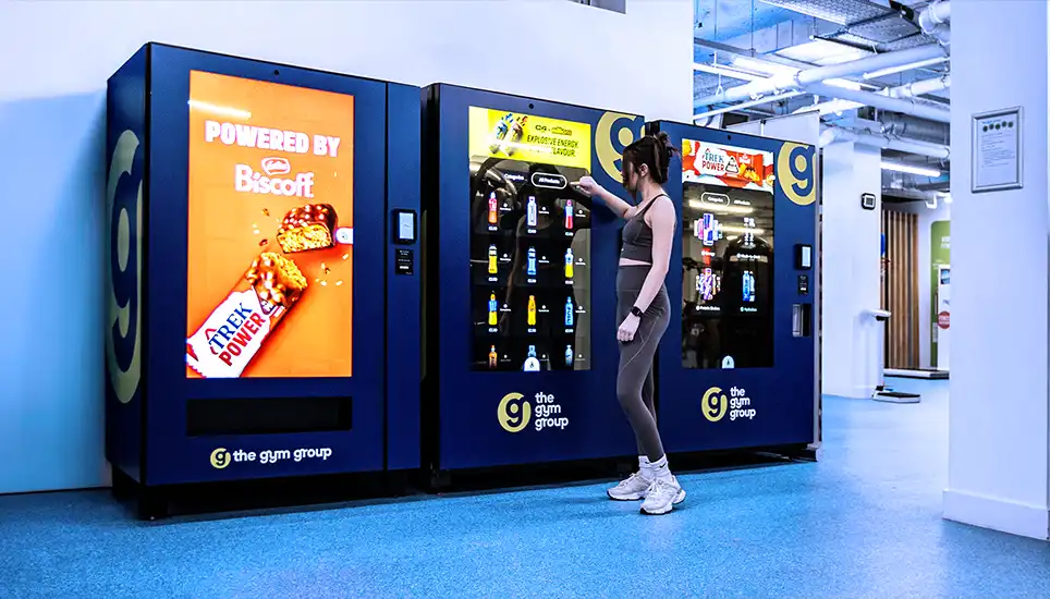 Selecta Gym Group machines — local services and rewards live on the estate